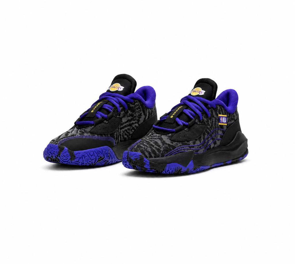 Chaussures de Basketball Tarmak  Mid NBA Lakers – Noir HOOP MARKET