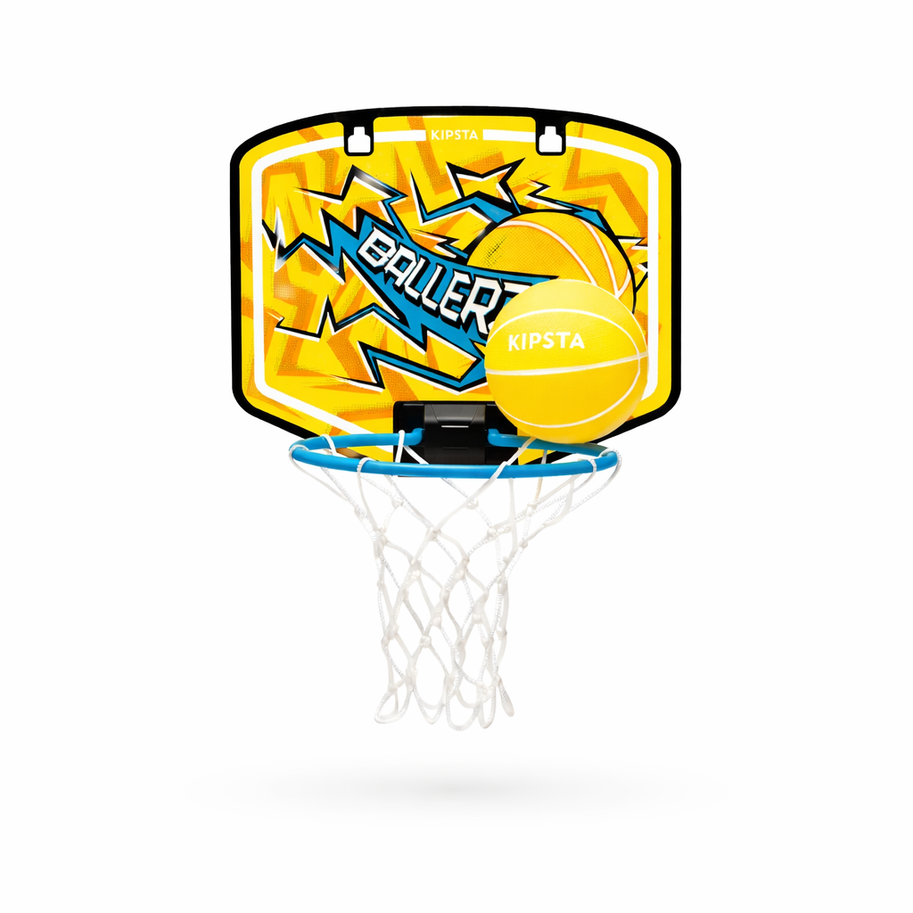 Mini panier de basket - Jaune HOOP MARKET