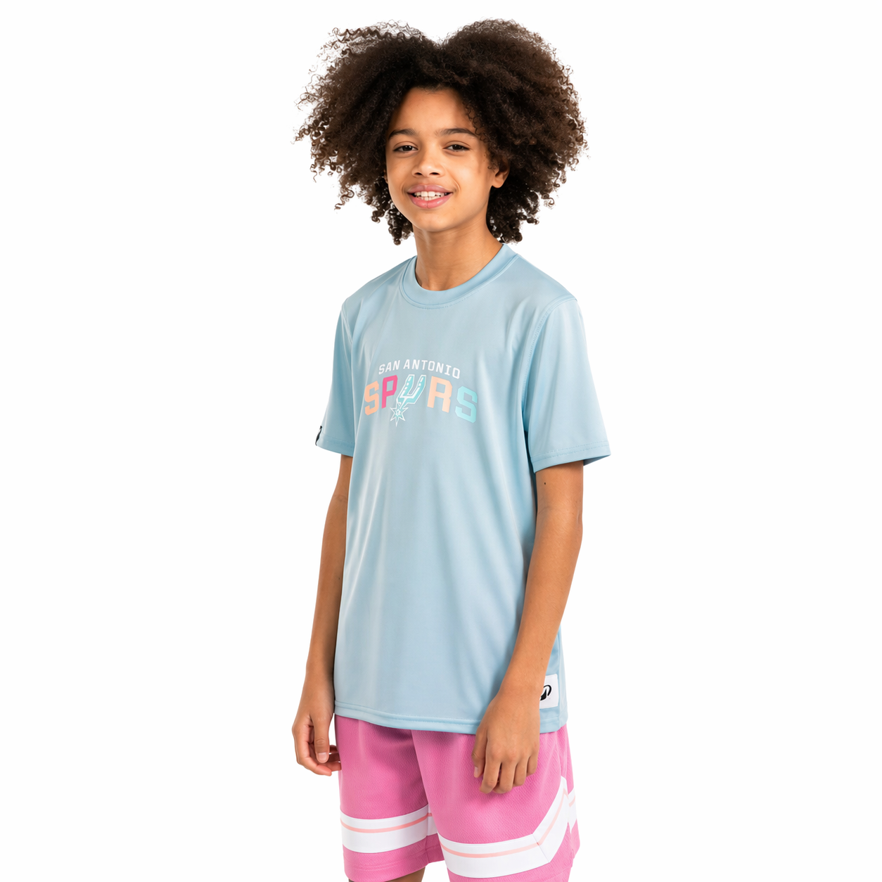 T-shirt de Basketball Nba Spurs Enfant -  Bleu DECATHLON