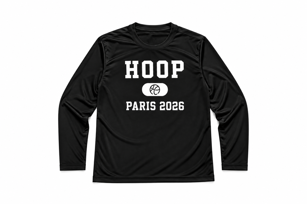 T-shirt d’entraînement Paris 2026 Long Sleeve – Black