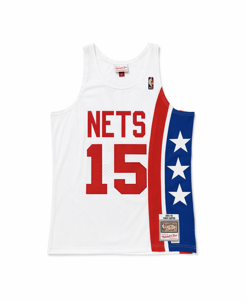 Maillot  Vintage NBA Mitchell & Ness Brooklyn Nets 2005 – Vince Carter #15 Swingman BSTN