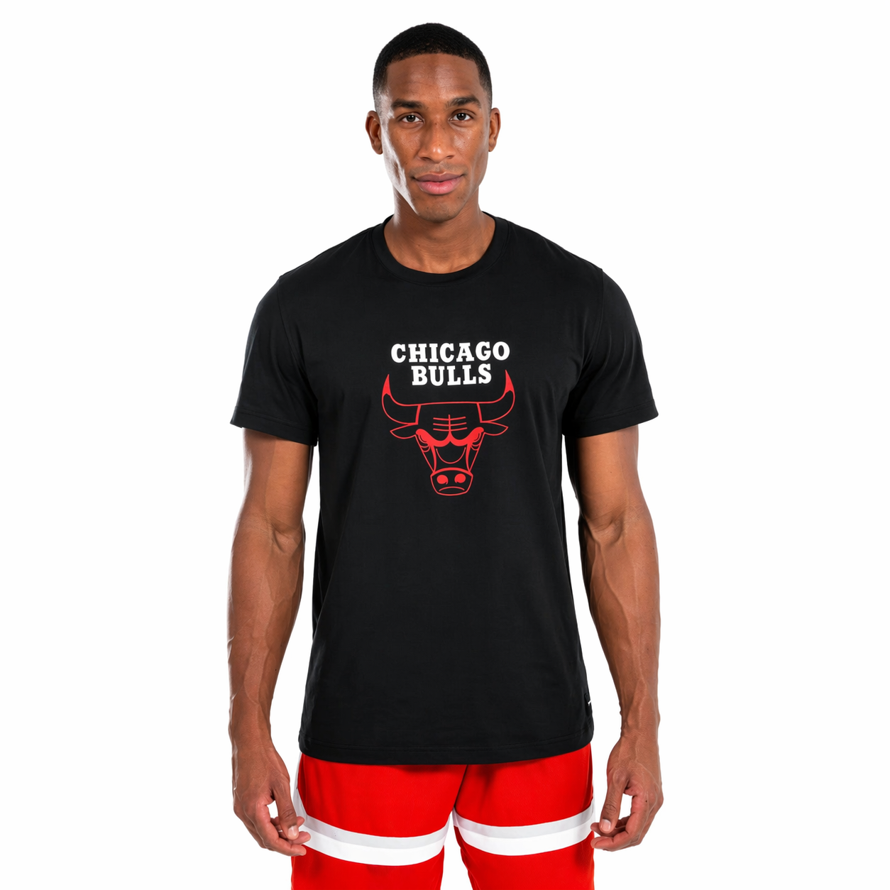 T-shirt de basketball NBA Chicago Bulls homme/femme - Noir DECATHLON