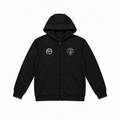 Hoodie Zippé Noir Essentiel ISD x Hoop Market