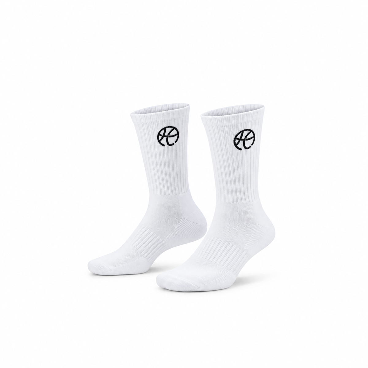 Chaussettes Hoop Market Performance Crew – Blanc (Lot de 2 paires)