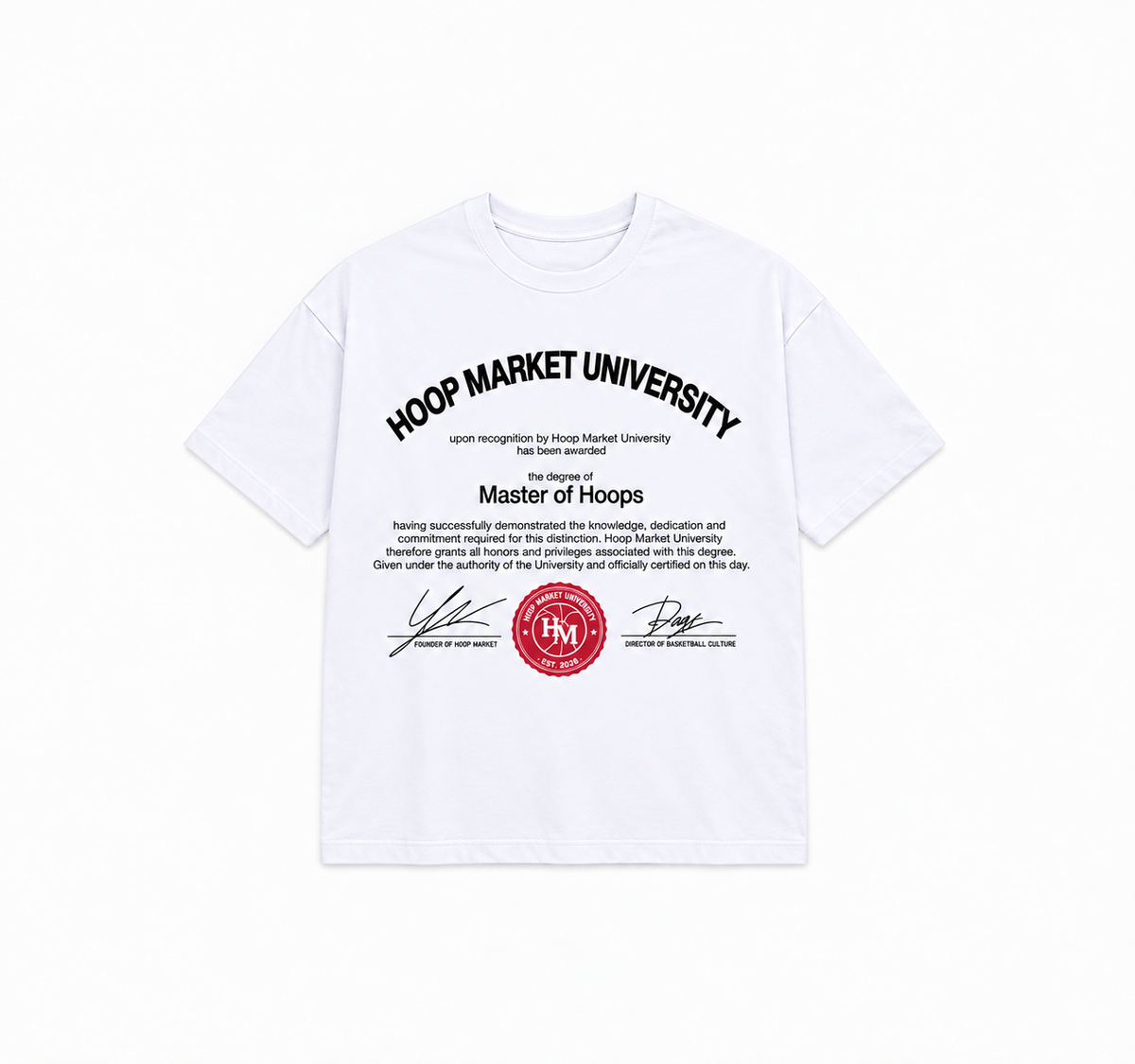 T-shirt University – Blanc