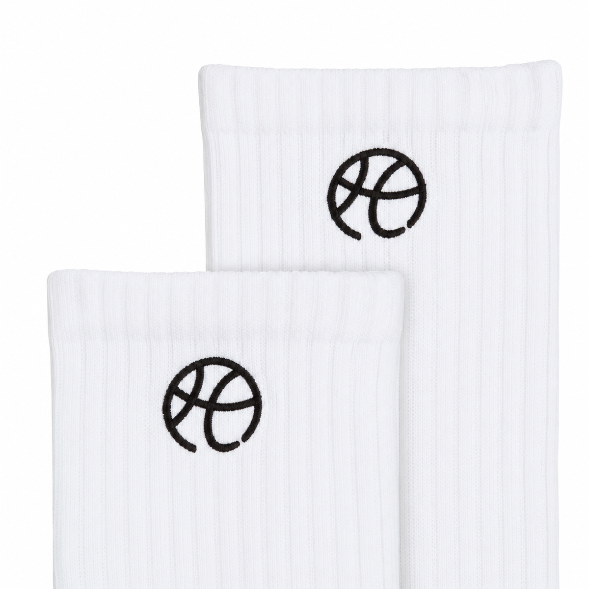 Chaussettes Hoop Market Performance Crew – Blanc (Lot de 2 paires)